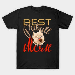 Best Pitbull Mom Womens Pitbull Gift T-Shirt